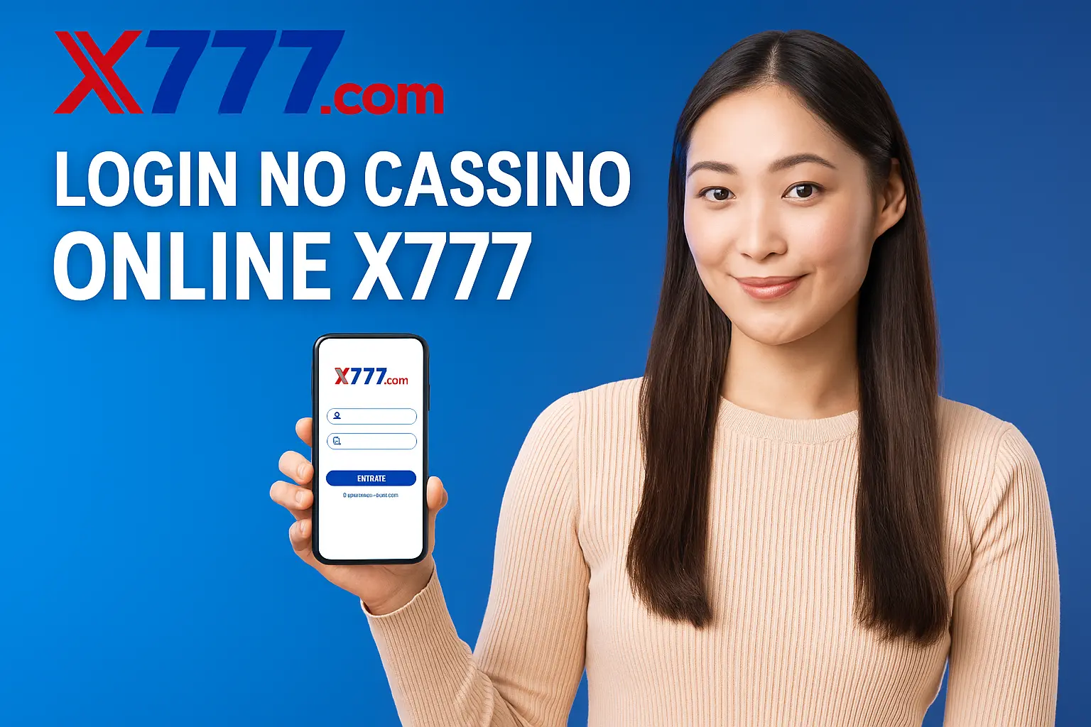 Criar uma nova Conta no plataforma X777